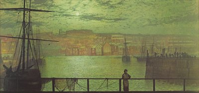 Whitby vom Station Quay, 1878 von John Atkinson Grimshaw